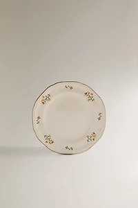 FLORAL PORCELAIN SIDE PLATE