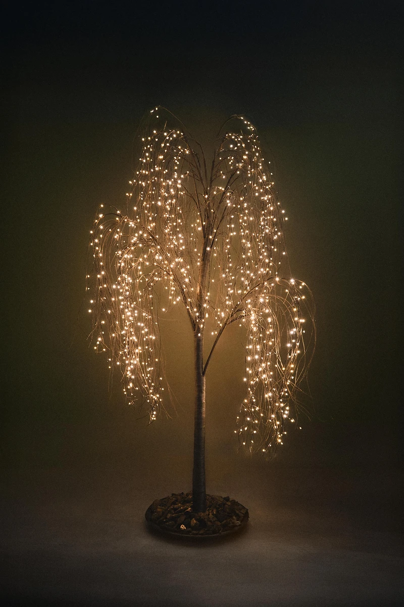CHRISTMAS WILLOW TREE WITH LED LIGHT (70.9")