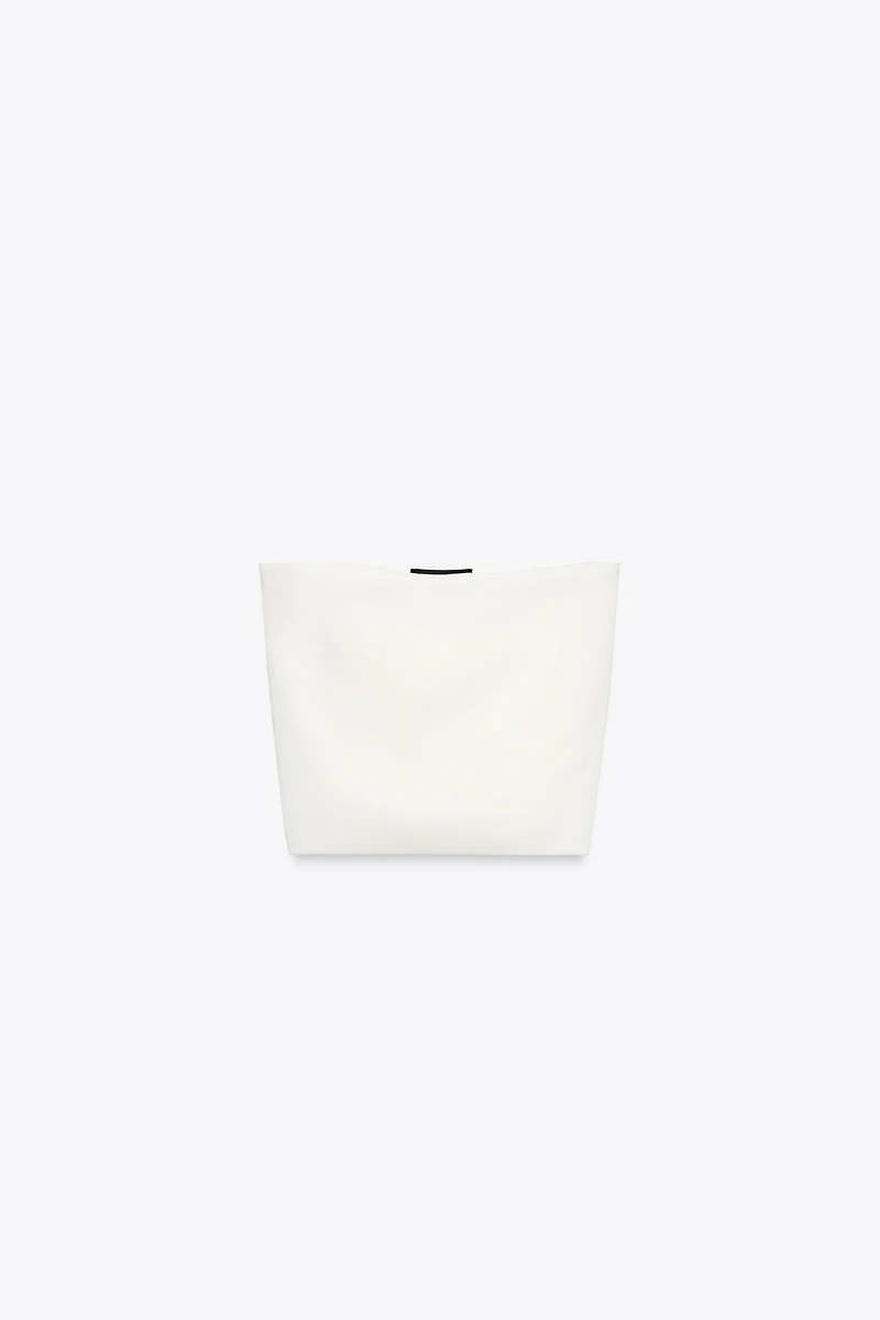 PLAIN KNIT BANDEAU TOP