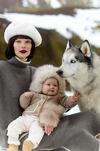 RUFFLE KNIT CARDIGAN