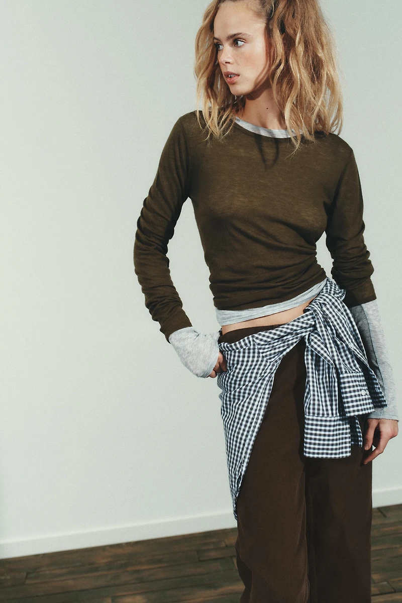 TRF MID-RISE BAGGY JEANS