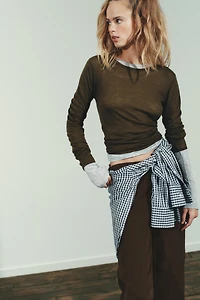 TRF MID-RISE BAGGY JEANS