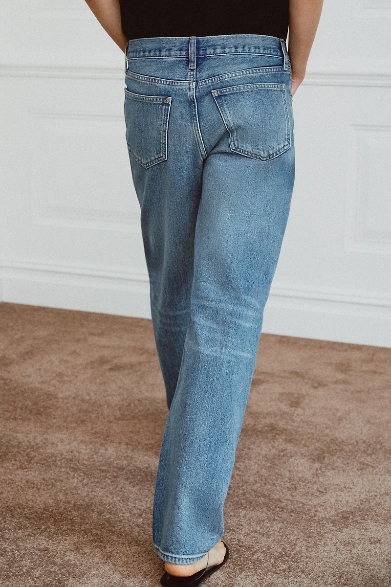 JEAN ZW COLLECTION DROIT TAILLE MOYENNE DÉCHIRÉ