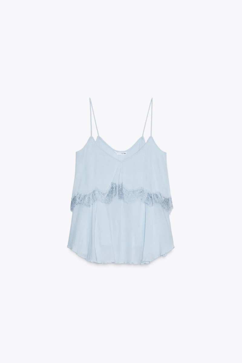 LACE TRIM CAMISOLE TOP