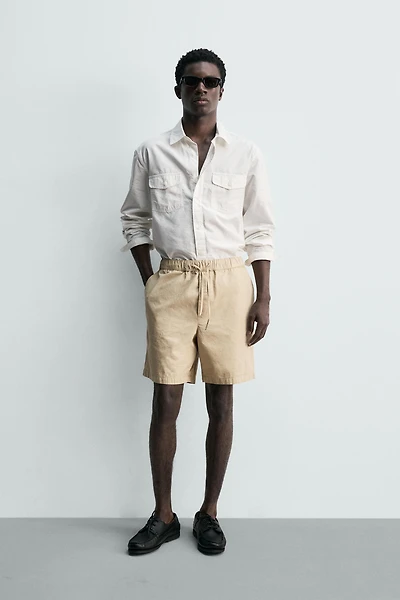 WASHED REGULAR FIT SHORTS