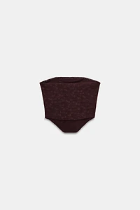 TEXTURED CORSET TOP