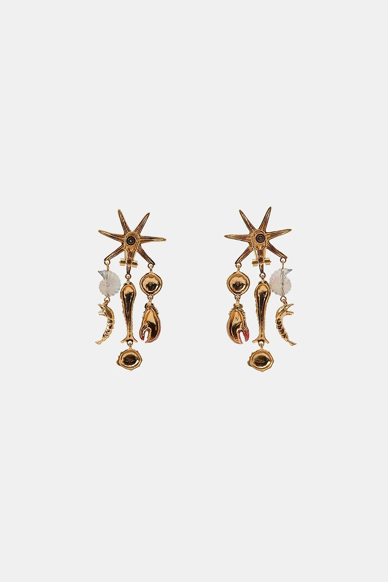 STARFISH CHARM EARRINGS