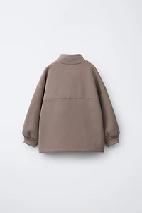 RAISED TEXT AND LOGO SWEATSHIRT