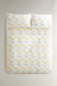 HOUSSE DE COUETTE SATIN IMPRIMÉ MIMOSA