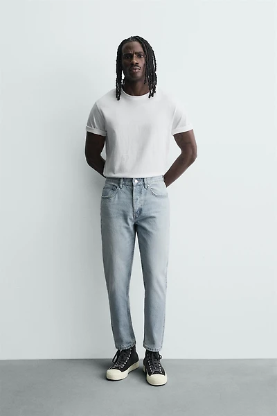 SLIM CROPPED FIT JEANS
