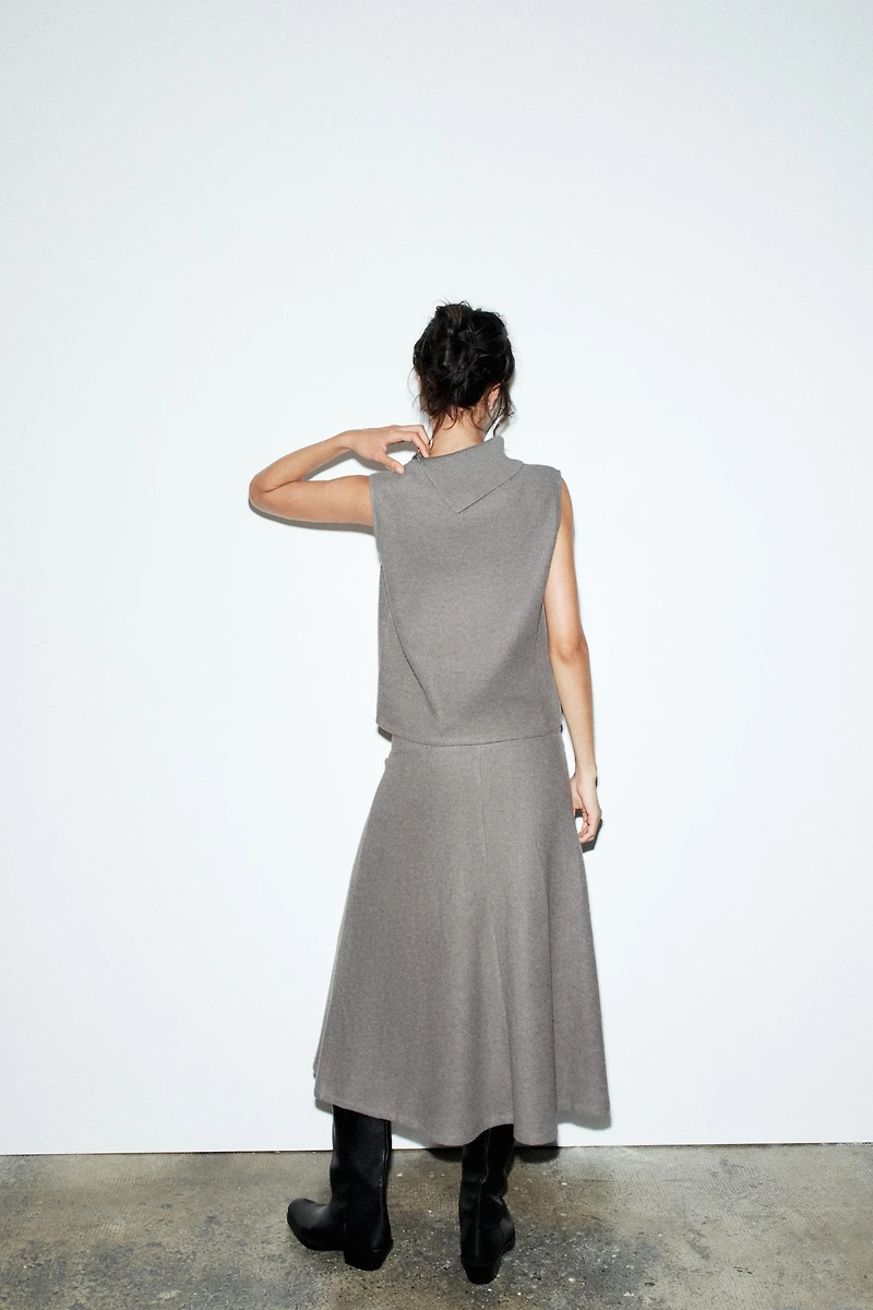 TOP DOUX COL OUVERT