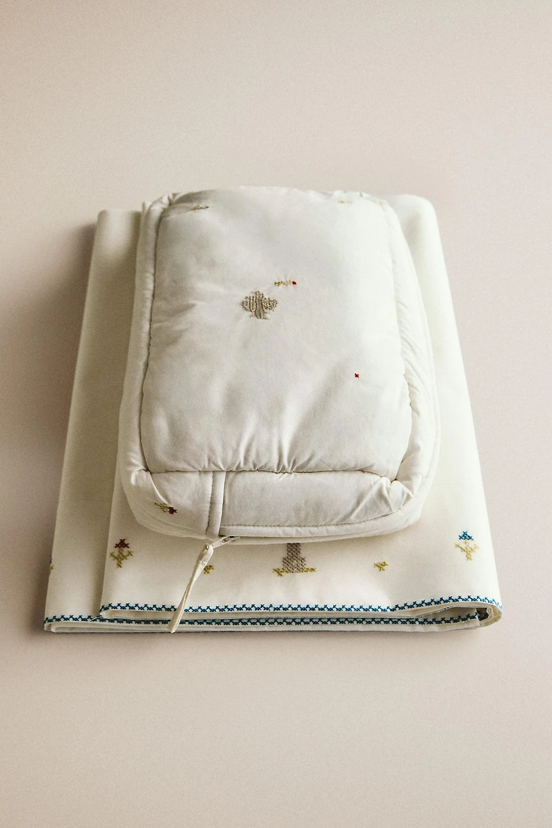 TROUSSE DE TOILETTE ENFANT COTON LAPIN