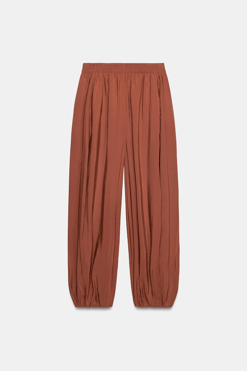 ELASTIC WAIST BALLOON PANTS