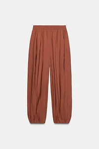 ELASTIC WAIST BALLOON PANTS