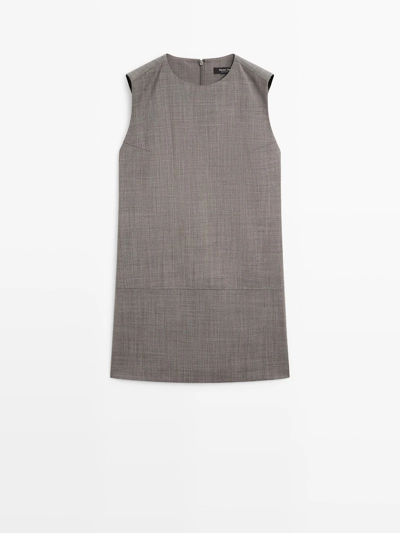 Short melange dress