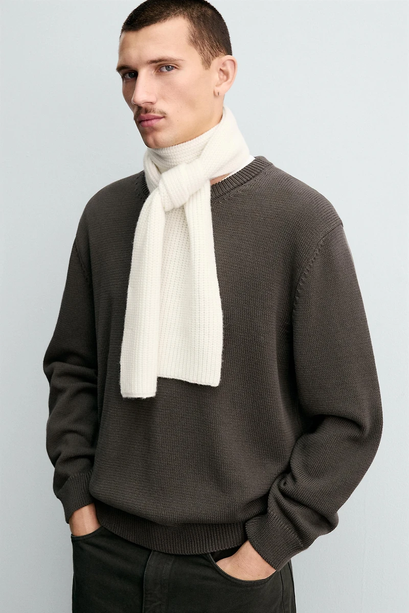 REGULAR FIT COTTON SWEATER