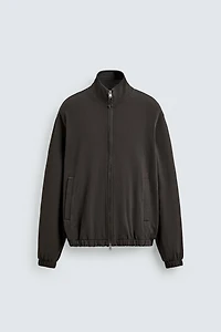 KNIT ZIP SWEATSHIRT
