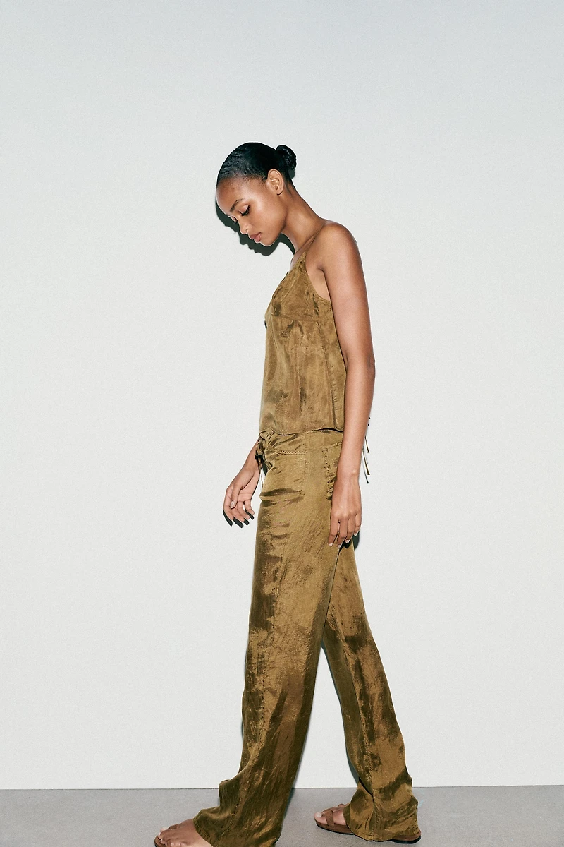TIED PAJAMA PANTS