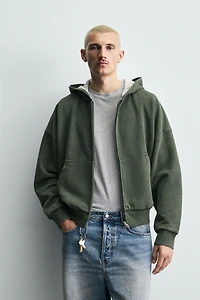 SWEAT WAFFLE COMBINÉ À CAPUCHE