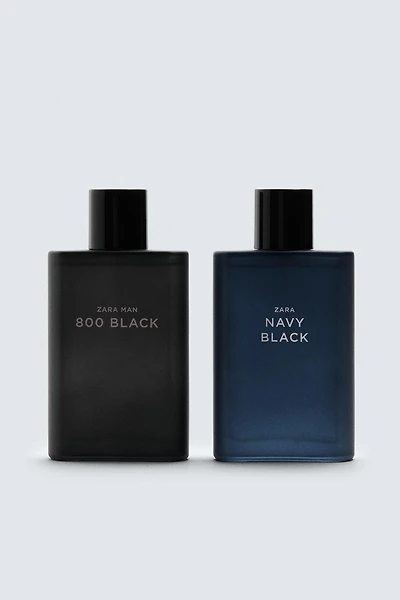 MAN NAVY BLACK + ZARA MAN 800 BLACK EDT 2X 90 ML (3.0 FL. OZ).