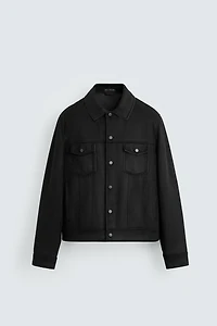 FAUX SUEDE REGULAR FIT JACKET