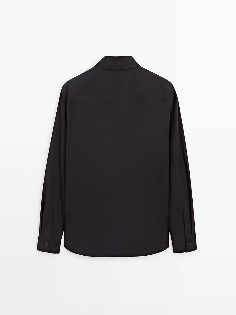 100% cotton overshirt