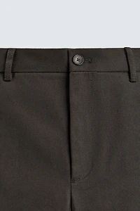 TEXTURED STRAIGHT FIT PANTS
