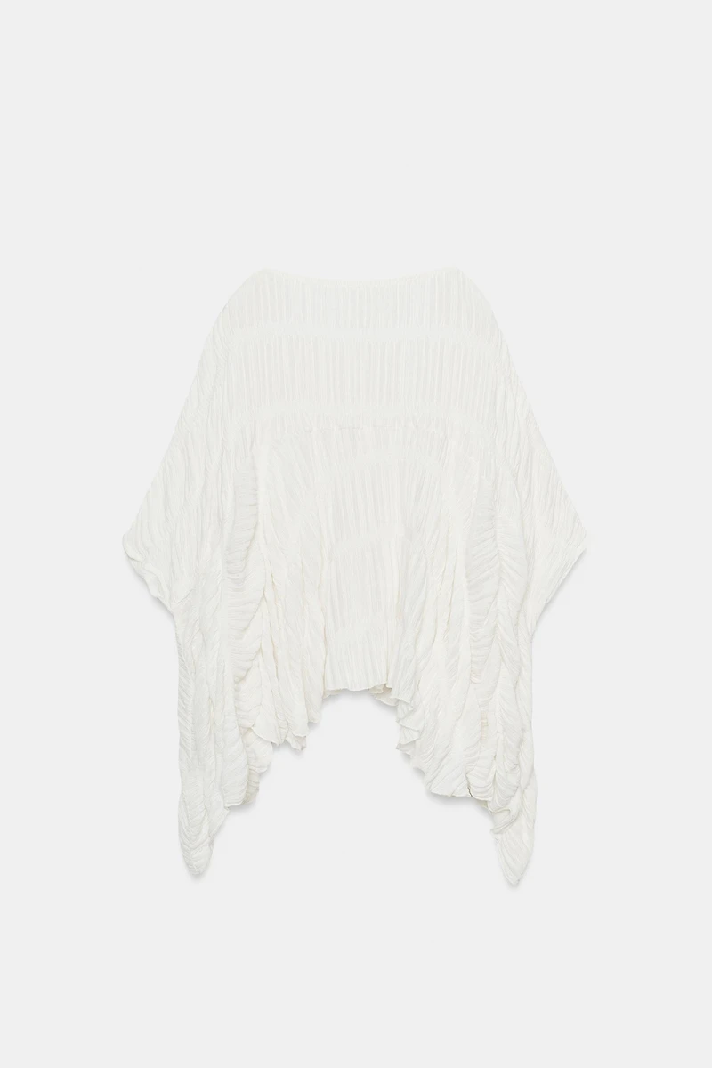 TOP CAPE TEXTURÉ