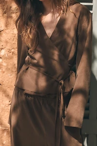 WRAP KIMONO SHIRT