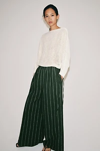 ZW COLLECTION STRIPED LINEN PANTS