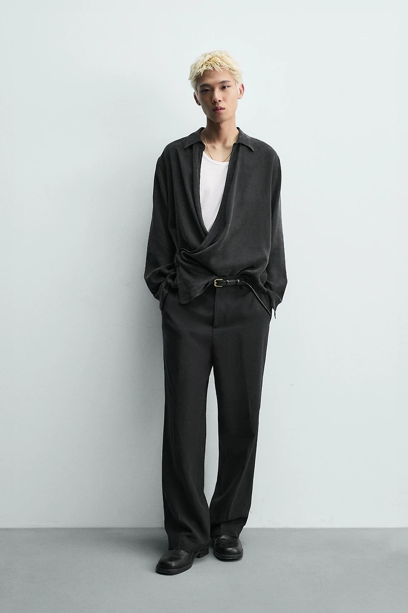 CHEMISE FLUIDE CACHE-CŒUR