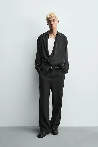 CHEMISE FLUIDE CACHE-CŒUR