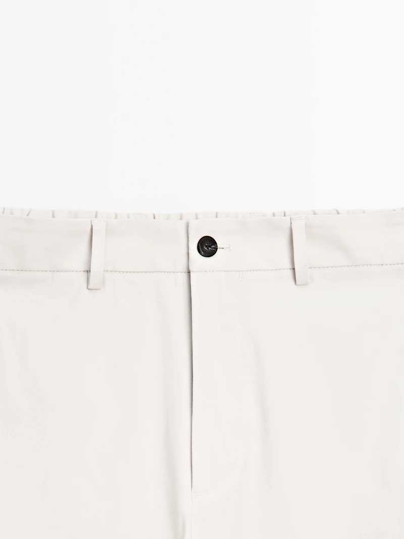 Cotton blend semi joggers