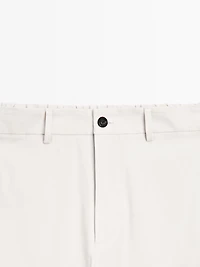 Cotton blend semi joggers