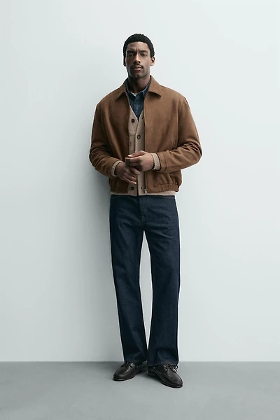 BLOUSON EFFET DAIM