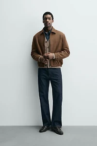 BLOUSON EFFET DAIM