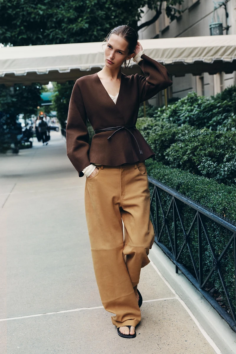BELTED CARDIGAN