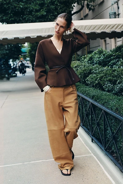 BELTED CARDIGAN