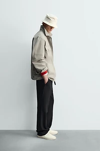 PANTALON STRAIGHT FIT AVEC LAINE