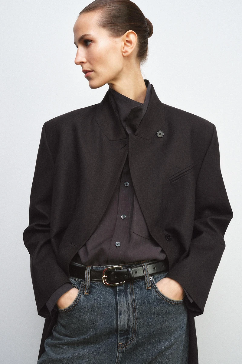 ZW COLLECTION LIMITED EDITION WOOL BLEND FROCK COAT