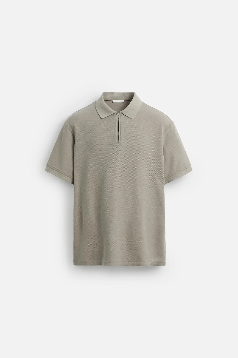 QUARTER ZIP POLO