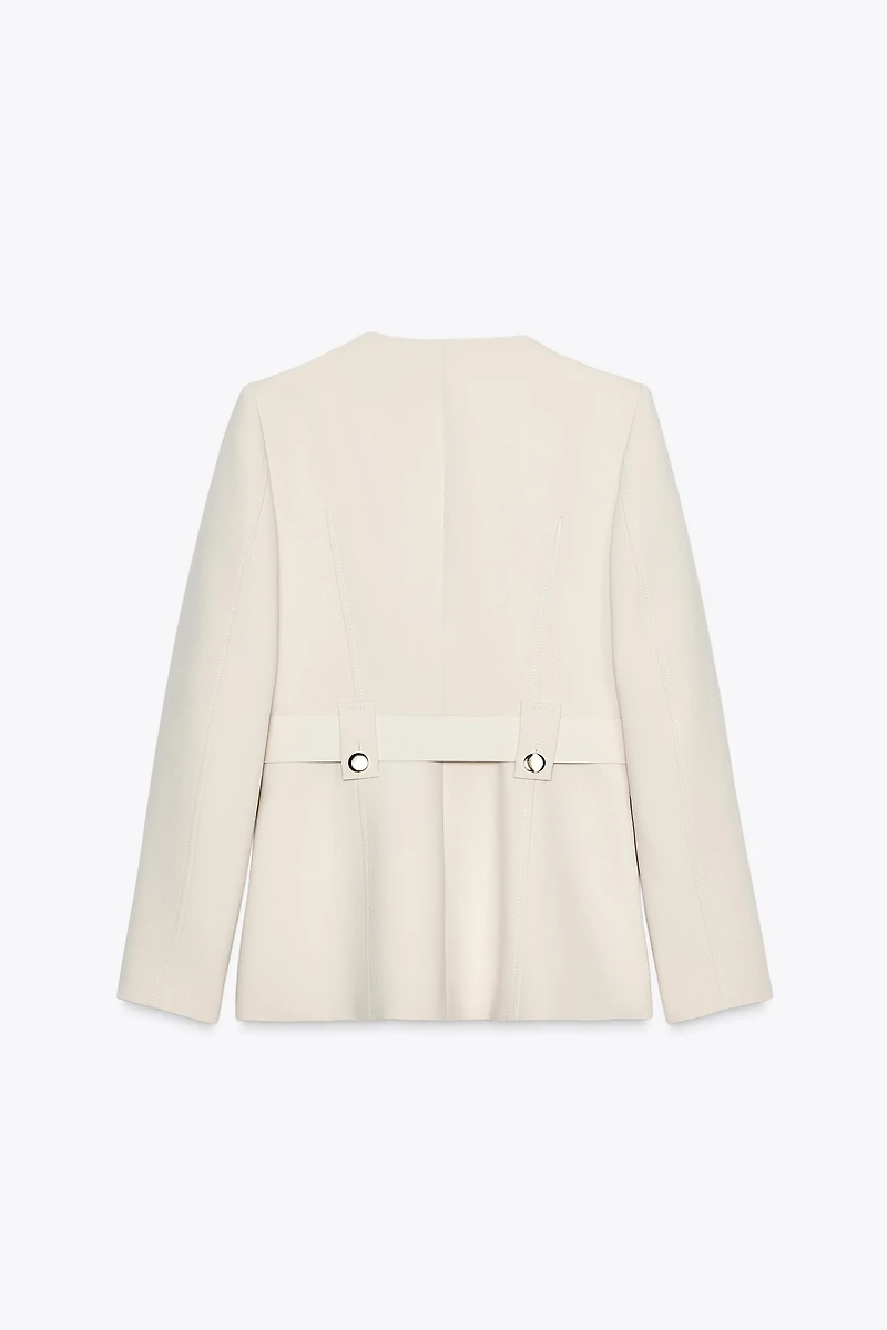 BELTED TAILORED BLAZER