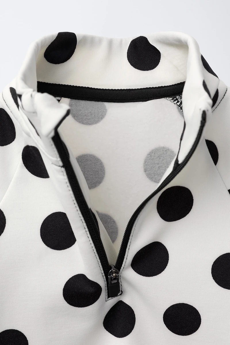 BREATHABLE POLKA DOT T-SHIRT