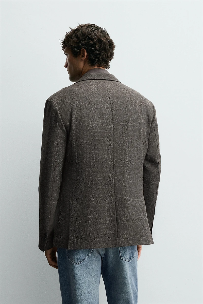 WOOL TEXTURED BLAZER