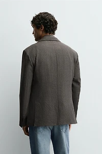 WOOL TEXTURED BLAZER