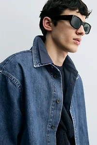 SHORT SLEEVE DENIM SHIRT