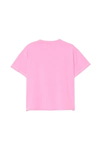 CRUSH WASHED TEXT REVERSED EFFECT T-SHIRT