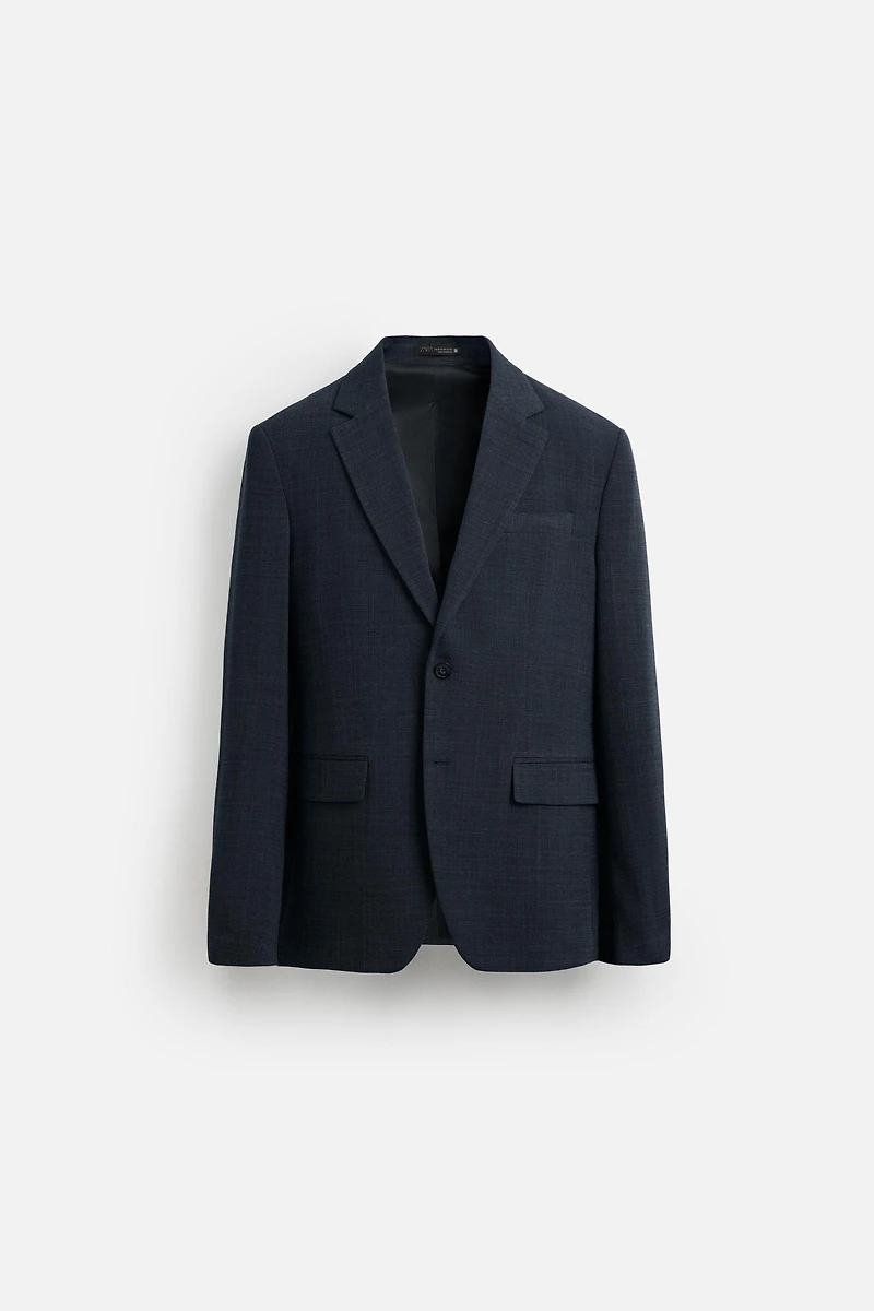 TEXTURED SUIT BLAZER