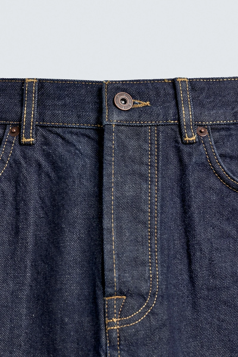 STRAIGHT ANKLE FIT SELVEDGE JEANS