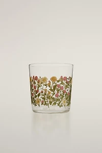 GLASS TUMBLER WITH DECAL